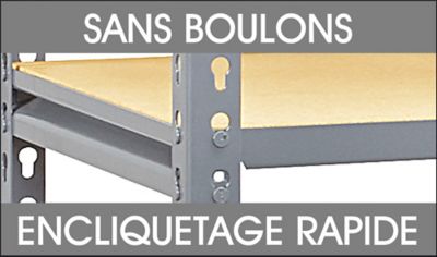 Rayonnage sans boulons