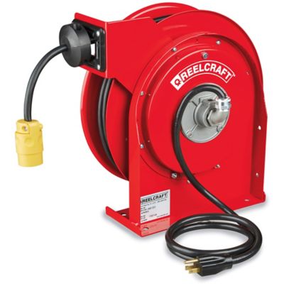 Industrial Cord Reel - 15A, Single Outlet