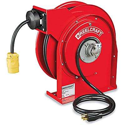 Industrial Cord Reel - 15A, Single Outlet H-7121 - Uline
