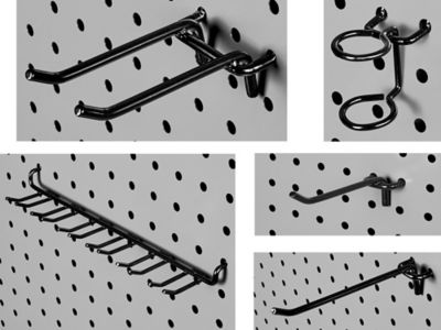 43-Piece Pegboard Assortment - Black H-7136