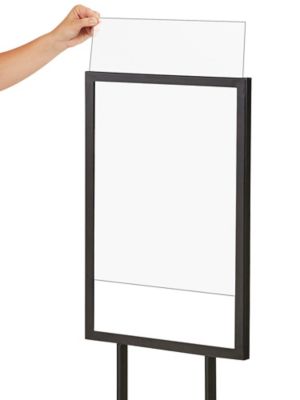 Clear Plastic Sign Inserts - 14 x 22