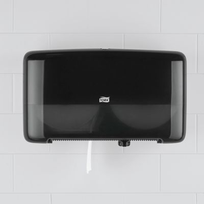 Tork® Mini Jumbo Bath Tissue Dispenser - Plastic, Double Roll