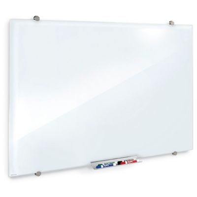 Tableau magnétique effaçable à sec en verre – 4 x 3 pi, blanc H