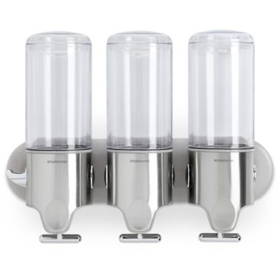 simplehuman Wall-Mounted Shampoo & Soap Dispensers