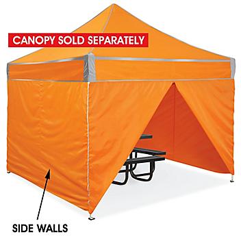 Side Walls for Hi-Vis Canopy - 10 x 10', Orange H-7231O