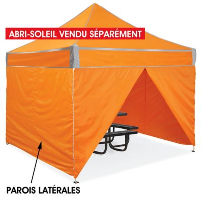 Parois latérales pour abri-soleil à haute visibilité – 10 x 10 pi