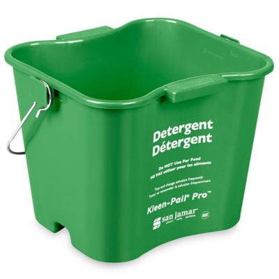 Kleaning Essentials Mobile Plastic Mop Bucket Green 15L - 2218613