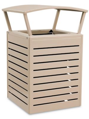 Terrace Trash Can - 32 Gallon, Beige H-7234BE