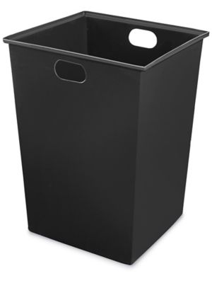 Terrace Trash Can - 32 Gallon, Black H-7234BL - ULINE