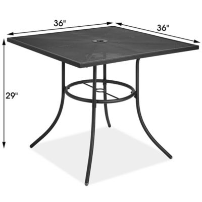 Cafe store square table