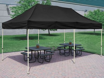 Steel Frame Canopy - 10 x 20', Black H-7266BL - Uline