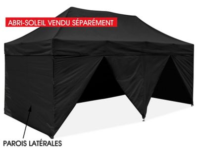 Side Walls for Instant Canopy - 10 x 20', Solid, Black H-7267BL