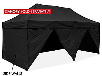 Side Walls for Instant Canopy - 10 x 20', Solid, Black H-7267BL