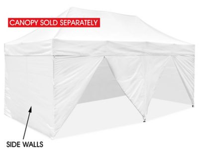 Pop up canopy outlet sides