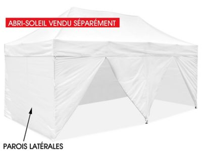  Parois latérales pour abri-soleil instantané – 10 x 20 pi, matière pleine