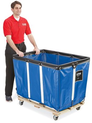 Vinyl Basket Truck - 14 Bushel, Blue H-7304BLU