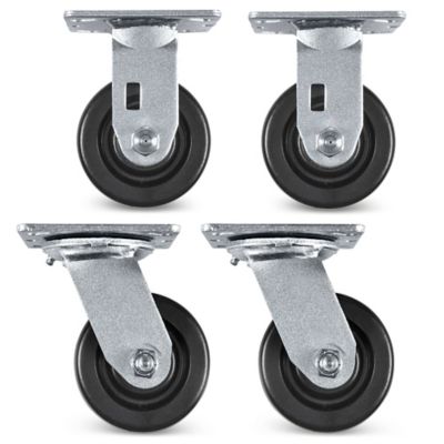 Phenolic Caster Set for Collapsible Wire Containers H-7371