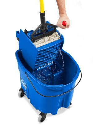 Medline Mop Buckets with Wringers - Traditional Mop Bucket with Side W —  Grayline Medical