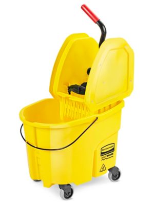 Rubbermaid® WaveBrake® Bucket/Wringer - Down Press, 35 Quart H