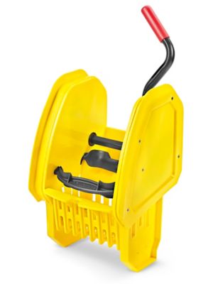 Rubbermaid® WaveBrake® 35 Quart Down Press Mop Bucket & Wringer  (FG757788YEL) - Yellow —