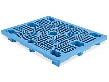 Industrial Plastic Pallet - 48 x 40", Blue H-7426