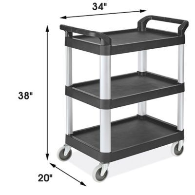 Rubbermaid® Service Cart - 41 x 20 x 38 H-1852 - Uline