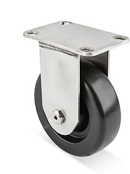 Stainless Steel Polyolefin Caster - 4 x 1 1/4"