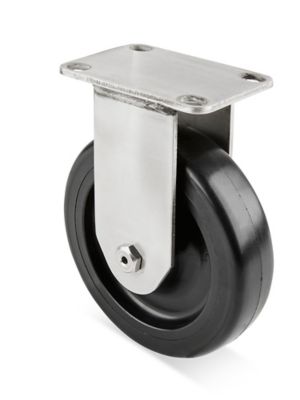  Stainless Steel Polyolefin Caster - 5 x 1 1/4"
