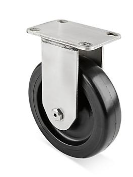 Stainless Steel Polyolefin Caster - 5 x 1 1/4"