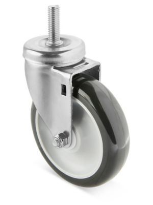  Stem Polyurethane Caster - 5 x 1 1/4"