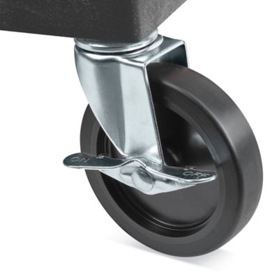 Plastic AV Cart with Cabinet - 27 x 18 x 34