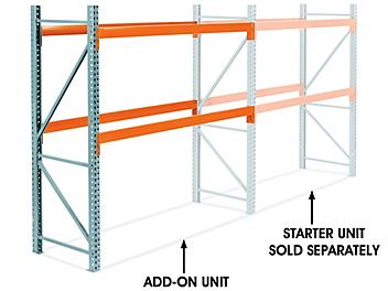 Add-On Unit for Two-Shelf Pallet Rack - 96 x 36 x 96" H-7461-ADD