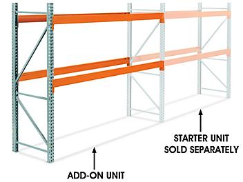 Add-On Unit for Two-Shelf Pallet Rack - 120 x 36 x 96" H-7463-ADD