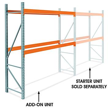 Add-On Unit for Two-Shelf Pallet Rack - 120 x 36 x 120" H-7467-ADD
