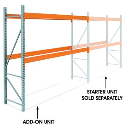 Add-On Unit for Two-Shelf Pallet Rack - 144 x 36 x 120