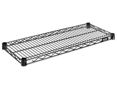 Tablettes supplémentaires en fil de métal – 30 x 12 po, noir
