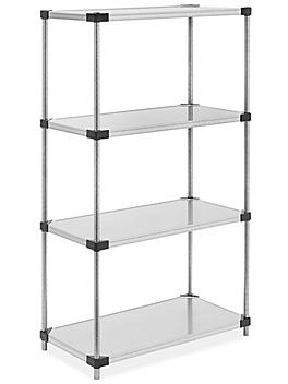 Solid Galvanized Steel Shelving - 36 x 18 x 63" H-7484