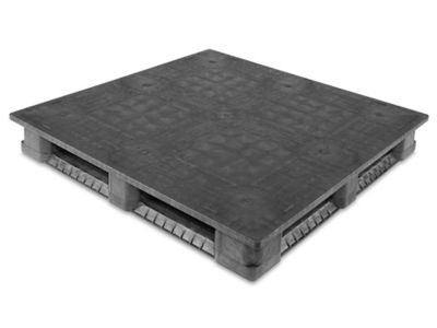 Solid Top Rackable Pallet - 48 x 48", 2,700 lb Capacity, Black H-7503