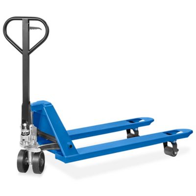 Uline Industrial Pallet Truck - 48 x 27", Blue H-7504