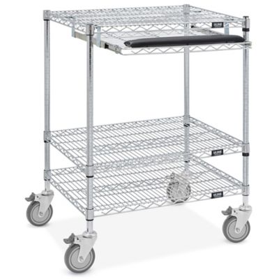 Wire Computer Cart - 30 x 24 x 40" H-7555