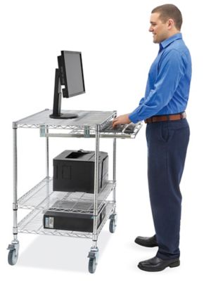 マリーページ！ Wire Computer Cart - 30 x 24 x 40