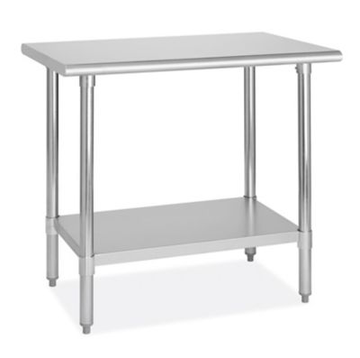 Uline stainless store steel table