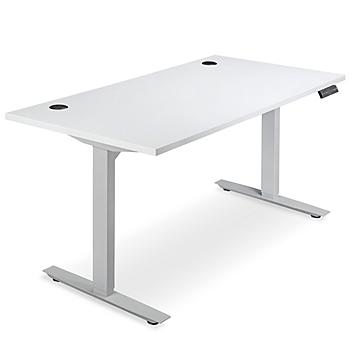 Electric Adjustable Height Desk - 60 x 30", White H-7598W
