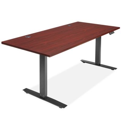 Electric Adjustable Height Desk - 72 x 30", Mahogany H-7599MAH