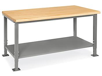 Heavy-Duty Packing Table - 60 x 36", Maple Top H-7606-MAP
