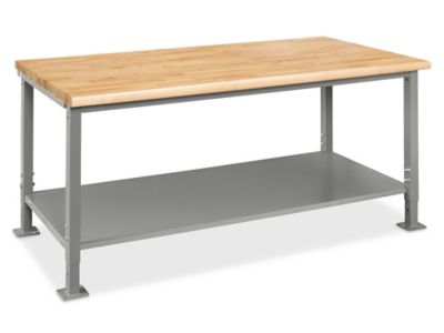 Heavy-Duty Packing Table - 72 x 36", Maple Top with Rounded Edge H-7607-MAP