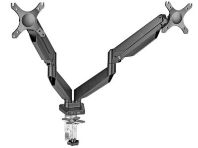 Easy-Adjust Desktop Monitor Mount - Dual H-7621 - ULINE