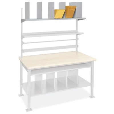Packing Station Box Shelf with Dividers - 60
