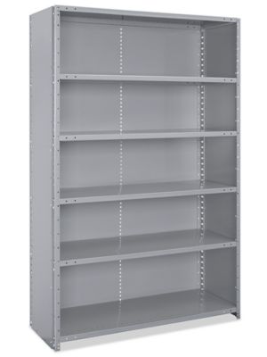Closed Industrial Steel Shelving - 48 x 18 x 75" H-7679