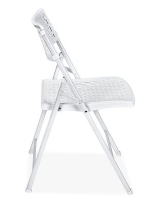 Ventilated Folding Chairs - White H-7691W - ULINE